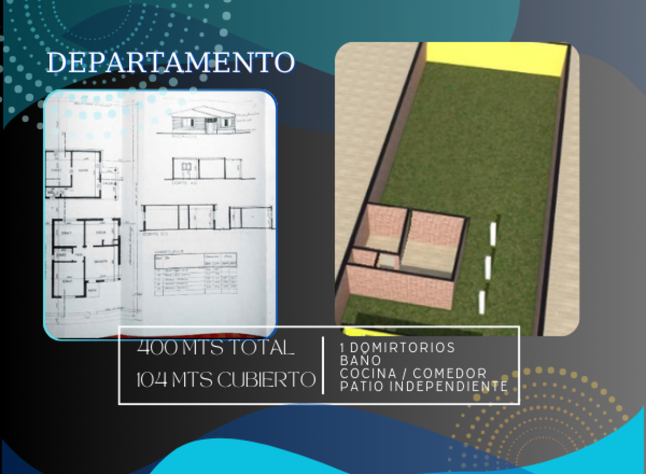 Oportunidad el precio+ bajo! Casa chalet + dpto en Valle Hermoso 