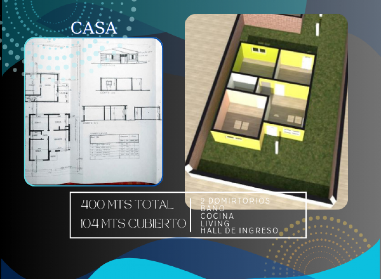 Oportunidad el precio+ bajo! Casa chalet + dpto en Valle Hermoso 