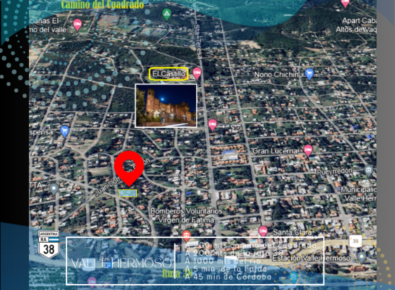 Oportunidad el precio+ bajo! Casa chalet + dpto en Valle Hermoso 