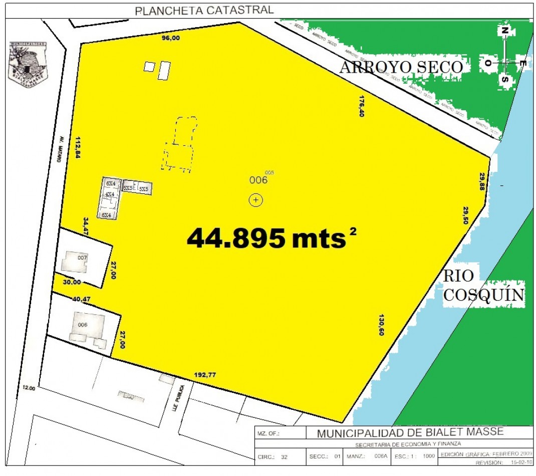 Vendo 4,5ha Sobre el Rio Cosquin, Ex quinta del Dr. Juan Bialet Masse